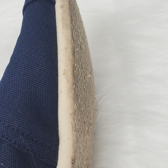 Toms Classic Blue Canvas Espadrille Slip On Flats Shoes Women's Size 6 - Picture 10 of 12